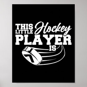 Lustige Kinder Dieser kleine Hockeyspieler hat sei Poster