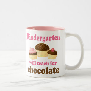 Lustige Kindergärtnerin-Tasse Zweifarbige Tasse