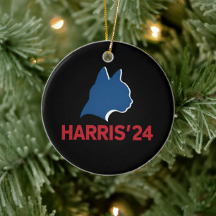 Lustige kinderlose Katzenlady für Zitat 2024 Keramik Ornament