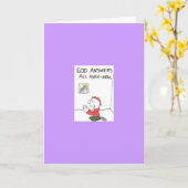 Lustige Kirchen-Redewendungen auf Grußkarten Karte (Gelbe Blume)