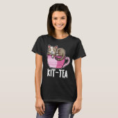 Lustige Kit-Tea oder Kitty Katze Bunte Katze und e T-Shirt (Vorne ganz)