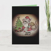 Lustige kitschige Weihnachtskarte mit Santa Karte (Vorderseite)