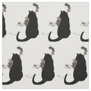 Lustige Kitty Katzen Haustier Tierliebhaber Stoff