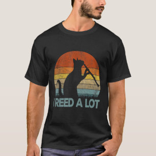Lustige Klarinette Katze Ich Blatt Viel Musiker Re T-Shirt