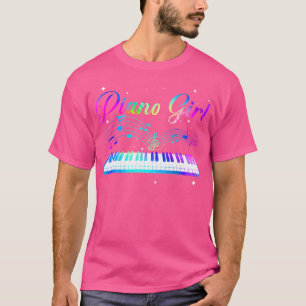 Lustige Klavierkunst für Mädchen Frauen Musiktheme T-Shirt