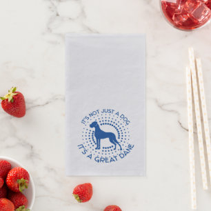 Lustige kleine Dogge Papier-Gästetücher Serviette