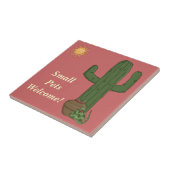 Lustige kleine Haustier-willkommener Fliese (Seite)