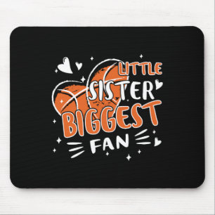 Lustige kleine Schwester größter Fan Sketll Liebha Mousepad