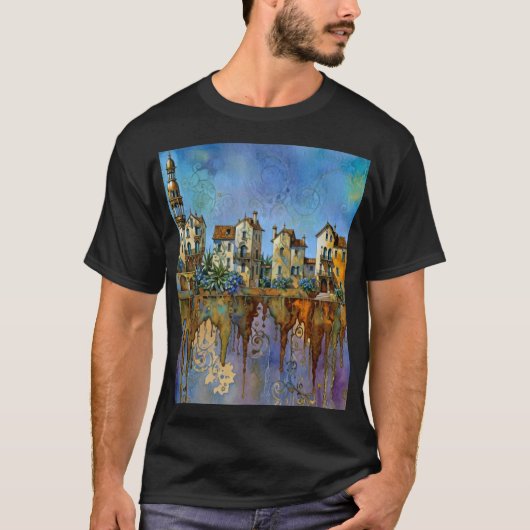 lustige kleine Stadt T-Shirt (Vorderseite)
