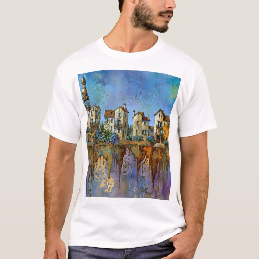 lustige kleine Stadt T-Shirt (Vorderseite)