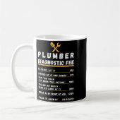 Lustige Klempner-Diagnosegebühr  Kaffeetasse (Links)