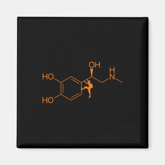 Lustige Kletter-Adrenalin-Formel, Felsenkletterer Magnet (Vorne)