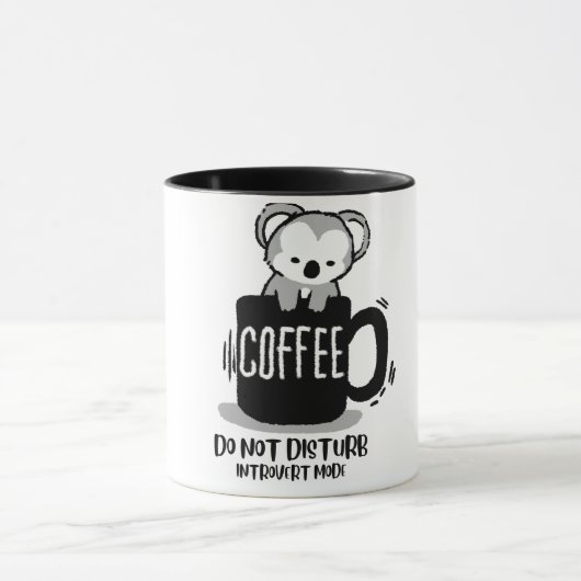 Lustige Koala-Kaffeetasse Tasse (Zentrum)