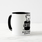 Lustige Koala-Kaffeetasse Tasse (Vorderseite Links)