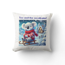 Lustige Koala-Kinderzimmer-Kissen für Kinderzimmer