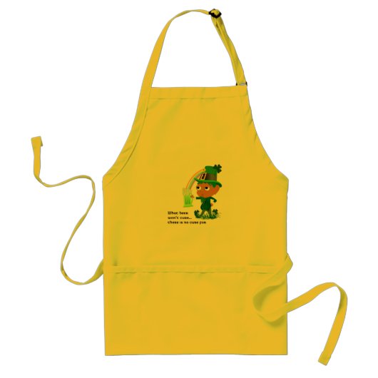 Lustige Kobold-Bier-Schürze Schürze (Vorne)