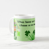 Lustige Kobold-Bier-Tasse Kaffeetasse (Vorderseite Links)