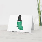 Lustige Koboldfrösche Karte (Rückseite)