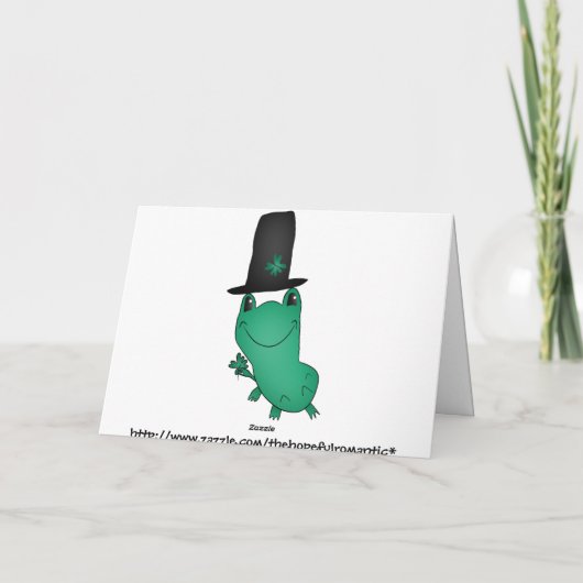 Lustige Koboldfrösche Karte (Rückseite)
