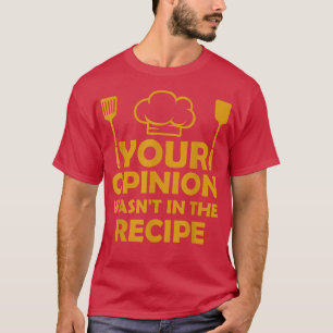 lustige Koch Art Damen  Konditorei Koch Kochen T-Shirt