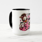 Lustige Koffein Sarkasmus Enten Tasse (Vorderseite Links)