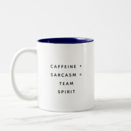 Lustige Kollegen-Zitate Büro-Humor-Geschenktasse Zweifarbige Tasse