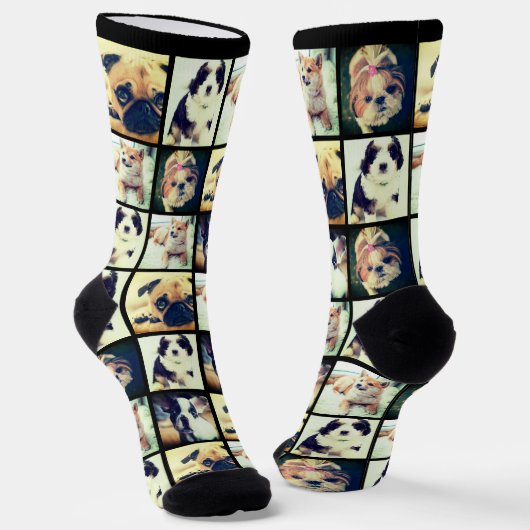 lustige Kollektion von modischen Fotos Socken (Gewinkelt)