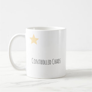 Lustige "Kontrollierte Chaos" moderne Typografie Kaffeetasse