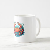 lustige Krabbe Kaffeetasse (VorderseiteRechts)