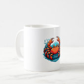 lustige Krabbe Kaffeetasse (Vorderseite Links)