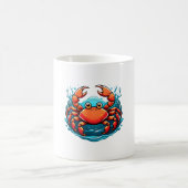 lustige Krabbe Kaffeetasse (Mittel)