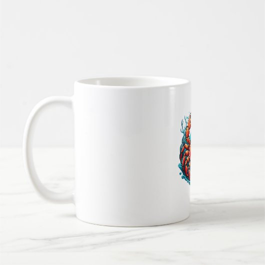 lustige Krabbe Kaffeetasse (Links)