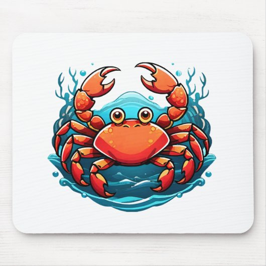 lustige Krabbe Mousepad (Vorne)