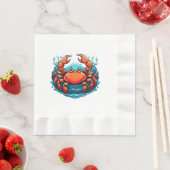 lustige Krabbe Serviette (Beispiel)