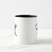 Lustige Krähe F-Caw-F Essential Minimal Sauber Tasse (Zentrum)