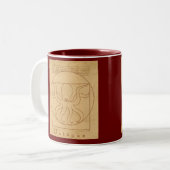 Lustige Krake Zweifarbige Tasse (Vorderseite Links)