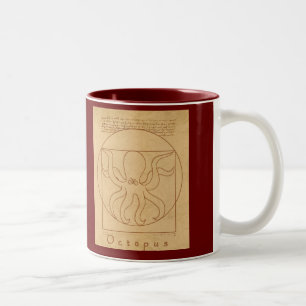 Lustige Krake Zweifarbige Tasse