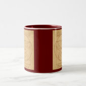 Lustige Krake Zweifarbige Tasse (Mittel)