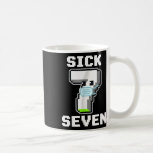 Lustige kranke sieben Pixel Meme Halloween-Kostüm  Kaffeetasse