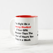 Lustige Krankenpflege-Studenten-Geschenke Zweifarbige Tasse (Vorderseite Links)