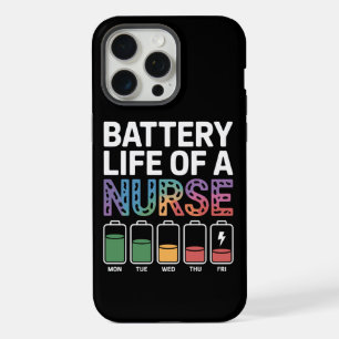 Lustige Krankenpfleger-Batterielebensdauer-Zitat B iPhone 15 Pro Max Hülle