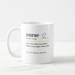 Lustige Krankenschwester Definition Geschenk Kaffeetasse