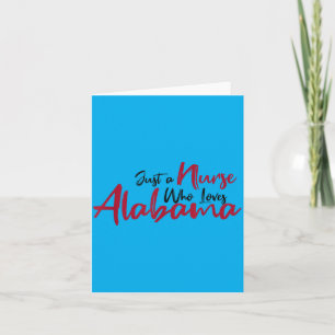 Lustige Krankenschwester, die Alabama liebt Alabam Karte