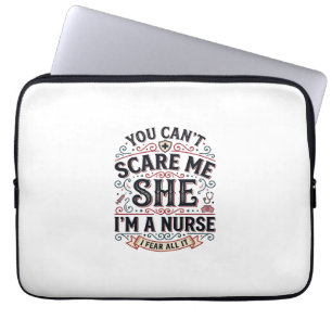 Lustige Krankenschwester erschreckt mich Vintage-H Laptopschutzhülle