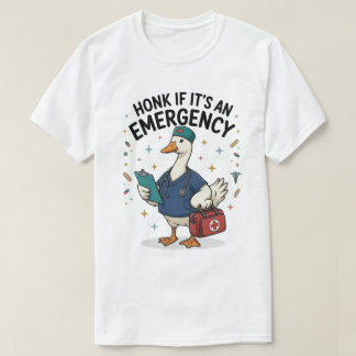 Lustige Krankenschwester Gans Honk Notfall Medizin T-Shirt