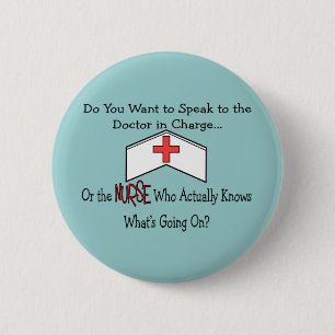 Lustige Krankenschwester-Geschenke Button