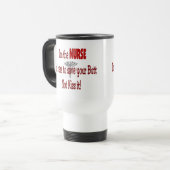 Lustige Krankenschwester-Geschenke Reisebecher (Vorderseite Links)
