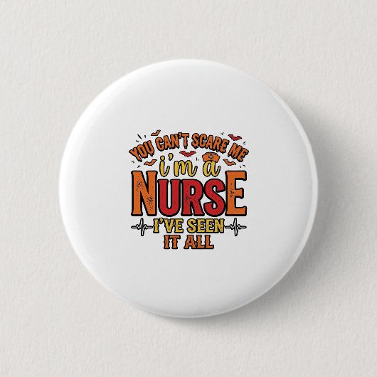 Lustige Krankenschwester Halloween Du Kannst Mich  Button (Vorderseite)