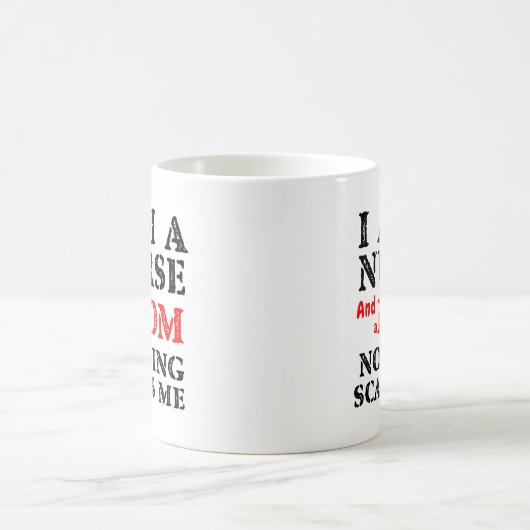 Lustige Krankenschwester-Mutter-Tasse bin ich eine Kaffeetasse (Mittel)