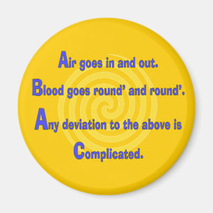 Lustige Krankenschwester oder Magnet